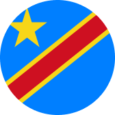 Flag of Congo, Democratic Republic of the (COD)