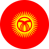 Flag of Kyrgyzstan (KGZ)
