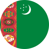 Flag of Turkmenistan (TKM)